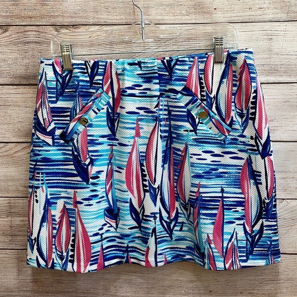 ‎PAPPAGALLO SKORT IN SAILBOAT PRINT
